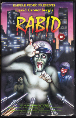 Rabid, directed by David Cronenberg (1986, Empire Video), VHS
