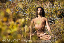 levarnuage: Padmasana, full lotus pose, with chin mudra.  Photographed