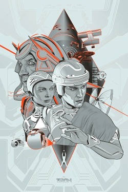 thepostermovement:  Tron & Tron Legacy by Martin Ansin