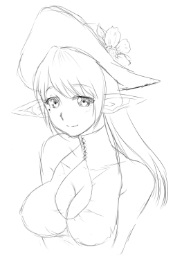 Quick FFXIV character doodle, she’s so cute and mature…