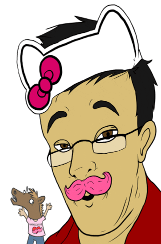 rachelsblogthing:  Inspired by Mark’s… interesting Instagram videos, involving Warfstache and a guy in a horse mask. Link to Deviantart page (x)
