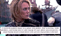 waltdisneyconfessions:  “I think Elizabeth Swann is a great