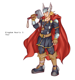 Thor, Kingdom hearts by alessandelpho