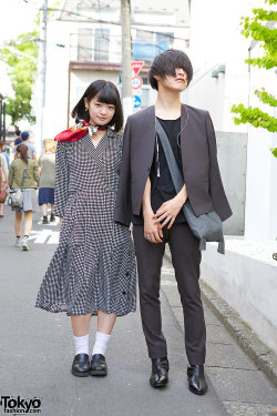 tokyo-fashion:  Kayoko and Shotaro - both 19 - on the street