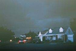 thisisnotjoby:  Storm on Hillside Avenue. Fujicolor Superia X-tra