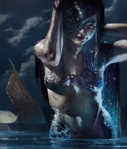 ignissannat:  Night and Day Mermaids by Pierre Droal 