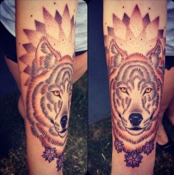 fuckyeahtattoos:  Tempe, AZ at No Regrets Tattoo by Eli BischofMy