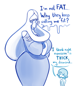 goodbadartist:Blue Diamond doodle