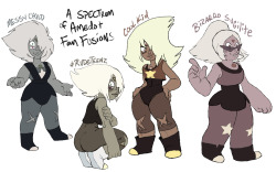 su-fairlanes:    Hahaha Just playin around with a buncha Amethyst-Peridot