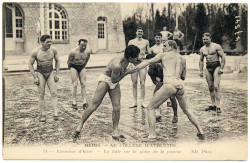 wrestlingroots:  Wrestling on Ice in France over a century ago