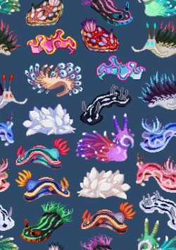 redbubble:  Pixelated sea slugs. In love. (Siins on Redbubble)