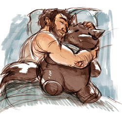 jannelle-o:  oops drew derek with that wolf plush again :u 