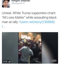 krxs10:  Black Lives Matter protester Jumped At Donald Trump