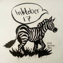 Zebras faeva. More inktober makeup. #inktober #ink #zebra #drawing