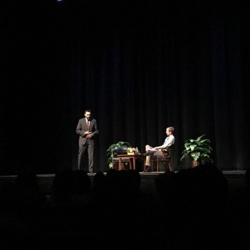 from today’s talk about the award winning graphic memoir series, MARCH at the University of Texas with @andrewaydin and @seemybrotherdance   #civilrights #johnlewis #equality #socialjustice #politicalart #comicbooks  (at The University of Texas