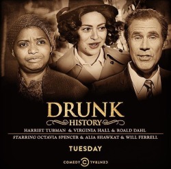 crissle:  I’m on Drunk History tonight telling a story about