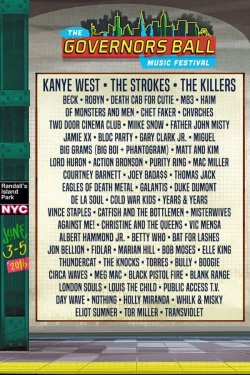 flowers-killers: Gov Ball  - NYC,   June 3- 5, 2016   