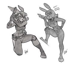 reiquintero:  Judy Hopps, Traditional Costume life drawing inspired