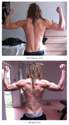 shredblr:  A bit over a month and a half progress for my back