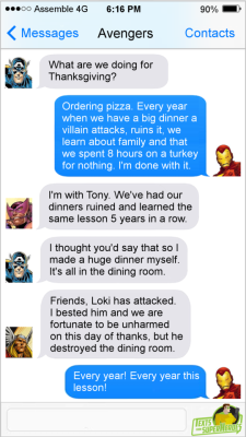 fromsuperheroes:  Texts From Superheroes: Best of Thanksgiving
