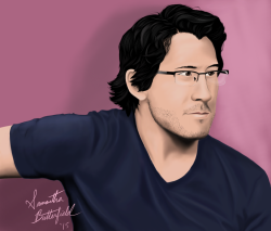 themightywarfstache:  Happy (early) Valentine’s Day, markiplier! :) Total time to completion: 6  hours.Click here for full resolution.I hope you all like it! I put a lot of hard work into this one. &lt;3 His hair is super fun to paint, btw.