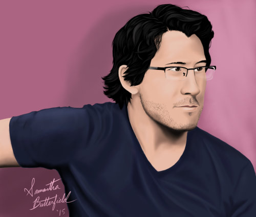 themightywarfstache:  Happy (early) Valentine’s Day, markiplier! :) Total time to completion: 6  hours.Click here for full resolution.I hope you all like it! I put a lot of hard work into this one. <3 His hair is super fun to paint, btw.