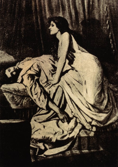 The Vampire (1897) by Philip Burne-Jones. Nudes & Noises
