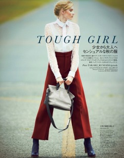 journaldelamode:   Sonia Golubkova by Takaki Kumada for Elle Japan