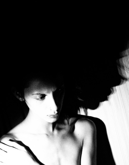 keslertran:  Insomnia  I never reblog series. But with these stunning, masterly black and white contrast photographs of this awesome, sensual, skinny woman, I could not resist…