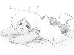 princesssilverglow:  Tired and having a headache so I drew Amethyst