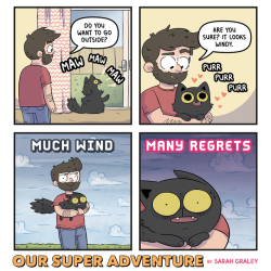 oursuperadventure: 💨😾 Toby was not a fan of the mystery