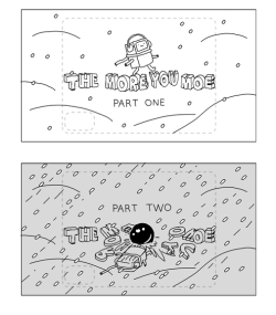 The More You Moe, The Moe You Know title card concepts by storyboard