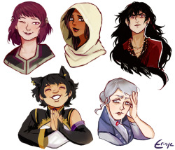erinye: redesigned some rwby moms so they looked more their age! 💕
