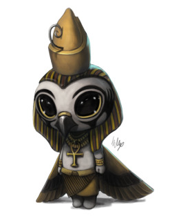 playfullyanachronistic:  Teenie Egyptian deities 