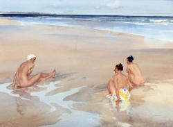 lilithsplace:  ‘Evelina, Mirabel and Alice on Bamburgh Sands