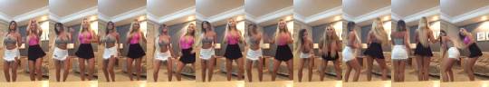 beabetterbimbo:  jay110011:  Would love to see more of these two  Can’t decide which bimbo to fuck first? Have a dance off. But remember,  do the loser first. Save the best for last.