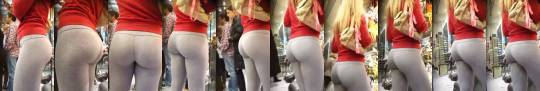 creepshots:Perfect 👌 ass in leggings.