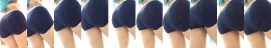 kcrulesok: Girl with a great arse has an accident in her shorts. Oops.