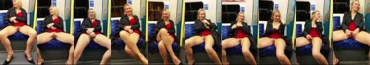 mag70gory:  Sallys mother flashing her pussy on metro on the way back to mine 