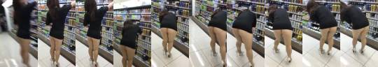ikkuh070:  adult-candids:Hot Booty at the Beer Store! No, bottom shelf…!