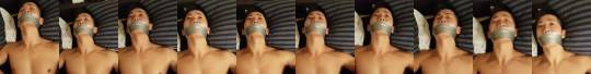 tapegaggedasians:Hot Japanese guy bound and gagged by me ^^.