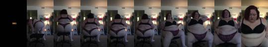 SSBBW breaks office chair bouncing her fat ass on it - Preview