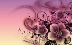 “Flower Art” wallpaper (via desktopnexus).