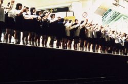 randomanimosity:  54 girls jump in front of an oncoming train