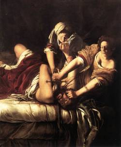 Judith Slaying Holofernes (the Uffizi version) by Artemisia Gentileschi,