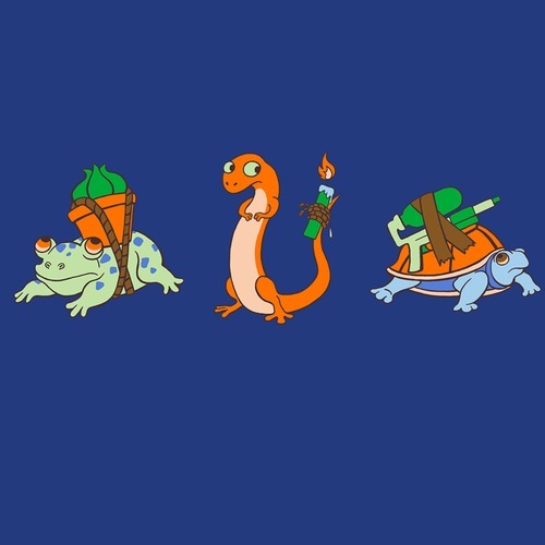 ontheganges:   daisyloveletters:   graphiceverywhere:   (via joostlultwel)   If you get this, I’ll love you forever <3 (SQUIRTLE AHHHH)   OH MY GOD I LOVE IT. ;____; i miss mah pokemons.   CHARMANDERRRR.