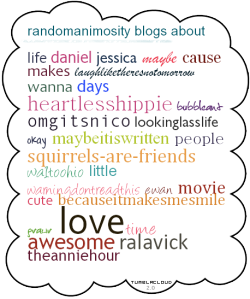 randomanimosity:  (generate your own tumblrcloud) I love that