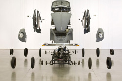 cosmic thing disassembled ‘89 VW beetle by Damián Ortega,