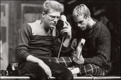 quizzical-frisson:   bookishone:   broadwaymusicals:   Anthony Rapp and Adam Pascal in Rent       MARK, ARE YOU THERE?  ARE YOU SCREENING YOUR CALLS?  IT&rsquo;S MOOOOOM.