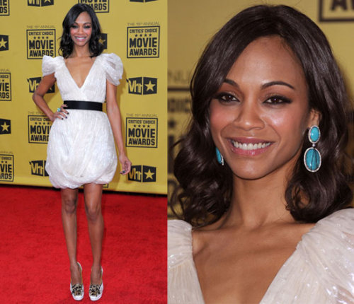 fuckyeahzoesaldana:   Zoe Saldana at the 2010 Critics’ Choice Awards.   Every award show should be required to have Zoe in it in some way shape or form.  Just sayin’.